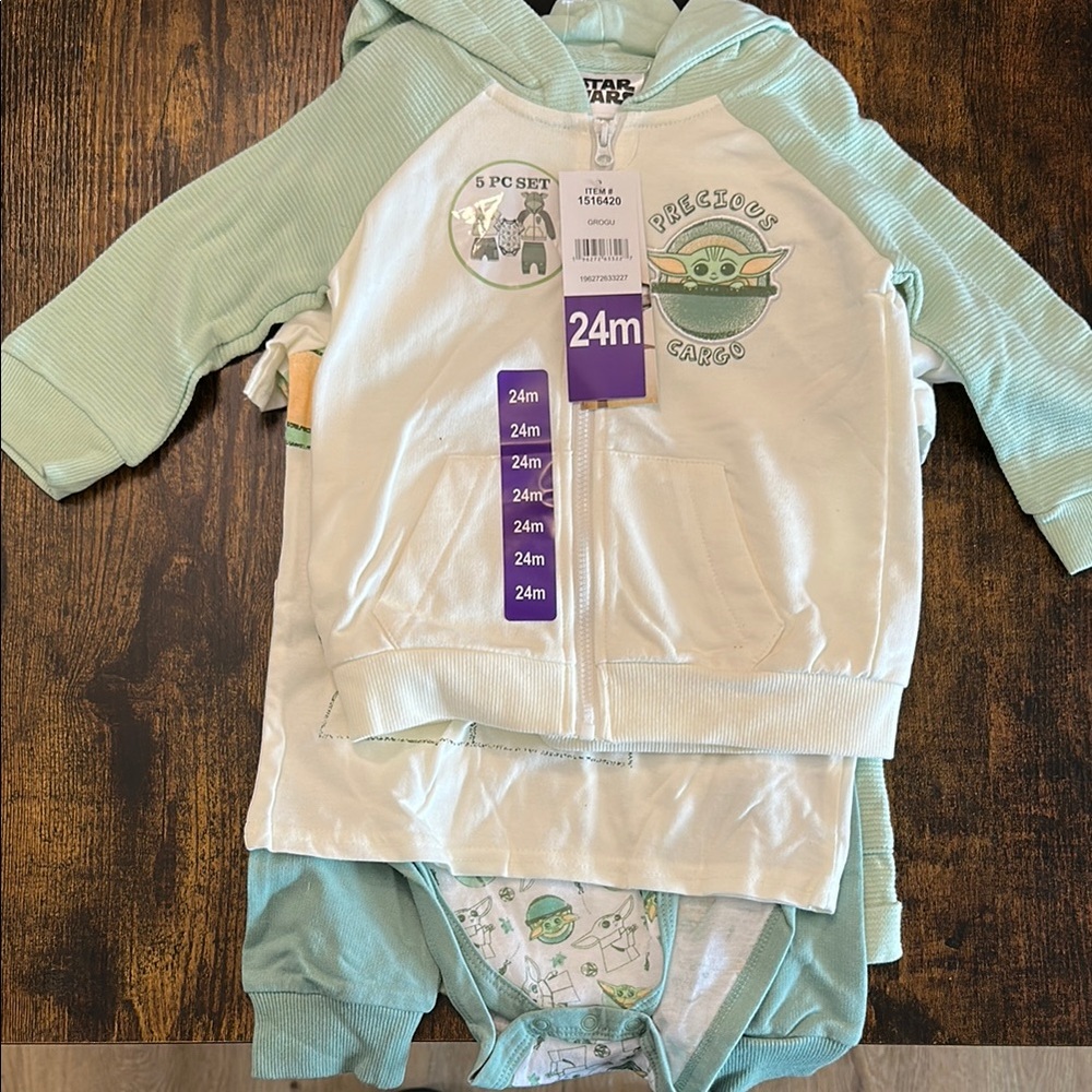Baby Yoda 5-Piece Outfit Set